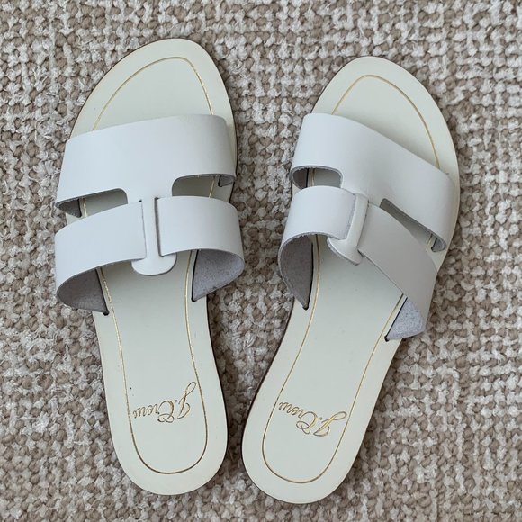 J.Crew White Sandals Size 5